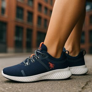 U.S. Polo Assn. Men’s Knit Upper Low Top Lace Up Sneakers Sz 12M